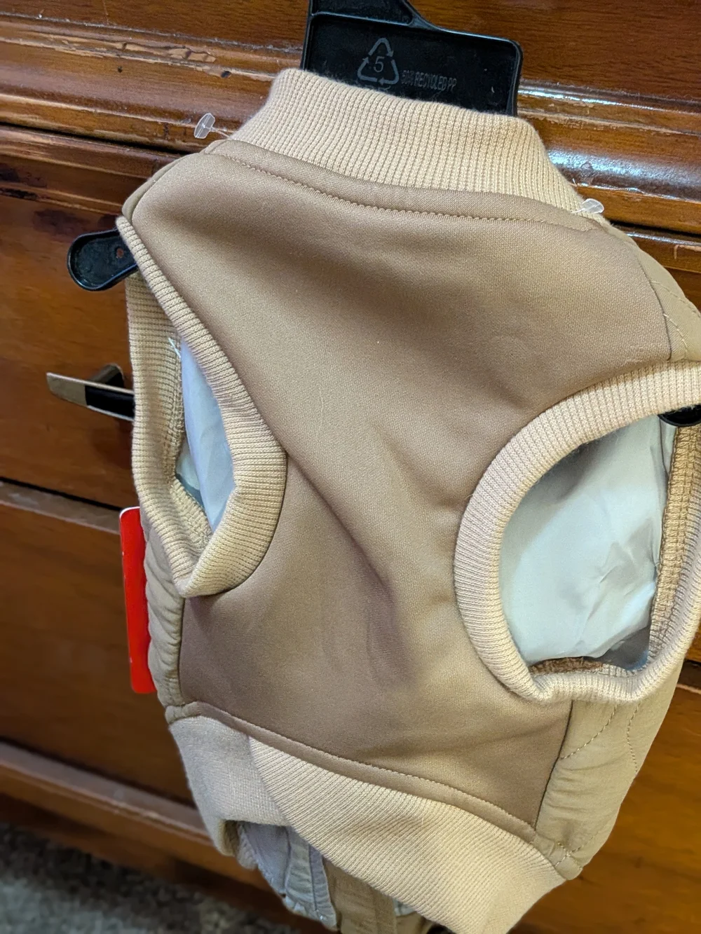 Reddy Quilted Tan Dog Jacket - Small